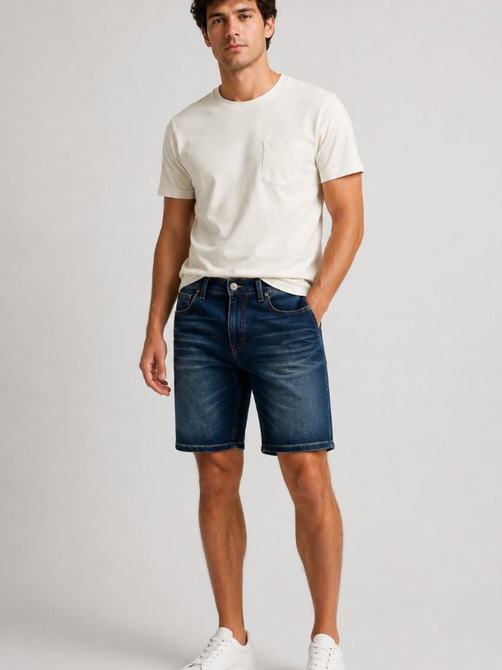 Vintage Genes Black Men's Slim Fit Denim Shorts – Size 30 - NWT